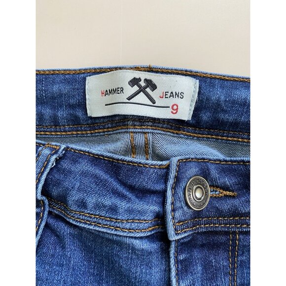 Hammer Jeans Juniors Size 9 Ankle Zip Skinny Jeans Medium Wash Stretchy Mid Rise - Picture 3 of 10